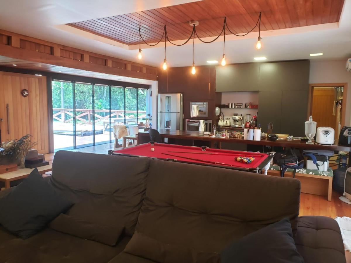 Florianópolis Casa De Praia Com Piscina Aquecida Area Gourmet E Jogos מראה חיצוני תמונה